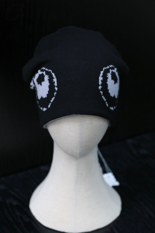 VeniceW 24 spring and summer double-sided beanie merino wool VCW-H0-K-HEI black